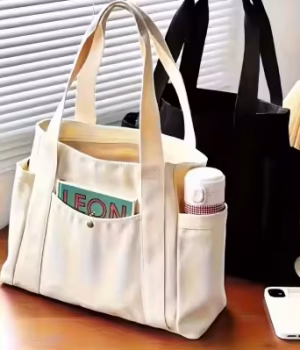 Trendy Large Capacity Tote Bag for Girls and Women or Fashionable Canvas Hand Bag, Shoulder and Side Bag, Aesthetic College Tote with Zipper Pocket, Stylish Ladies, Ladish, Ledis & Travel Beg Bag for Women, Men and Girls Low Price Bags